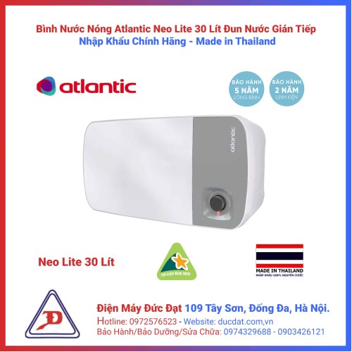Bình Nước Nóng ATLANTIC Neo Lite 30 Lit Gián Tiếp Bình Nước Nóng ATLANTIC Neo Lite 30 Lit Gián Tiếp